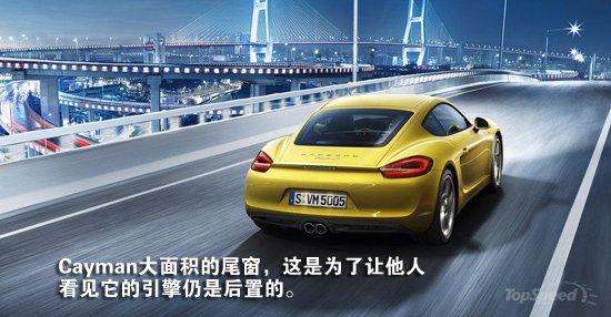 保時捷全新Cayman跑車官圖解析