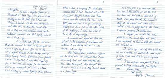 一封澳大利亞的神秘信件：中興威虎救了我