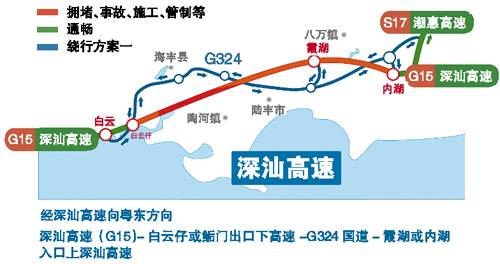 2016春運廣東高速避堵繞行攻略