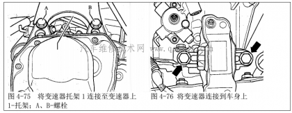 變速器總成安裝到車架的步驟