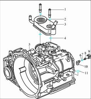 01M自動變速器油冷卻系統