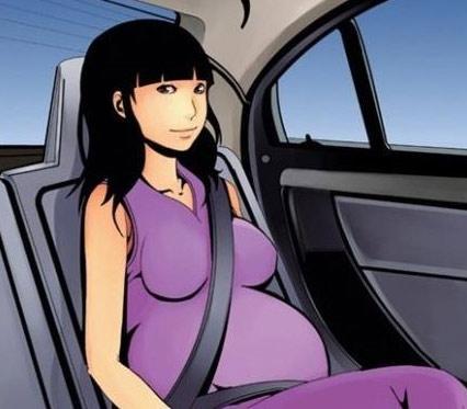 孕婦乘車如何正確系安全帶
